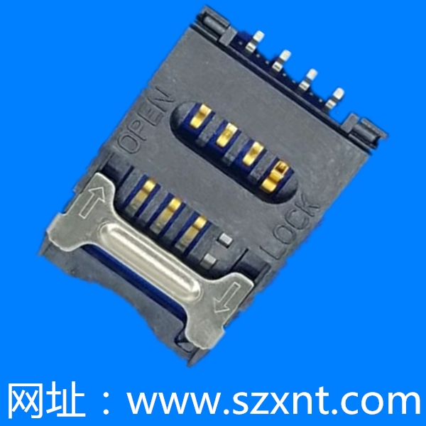 SIM CARD CONNECTOR 6PIN 掀蓋式 帶開關(guān)