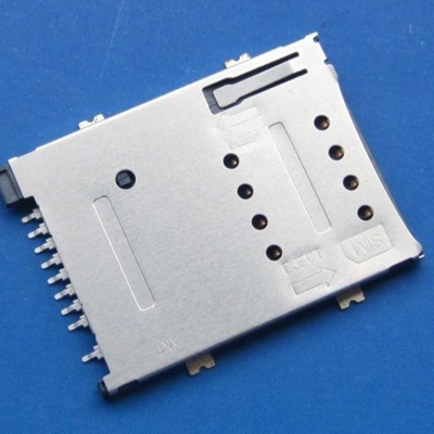 SIM card push type 8pin+1pin with CD no column